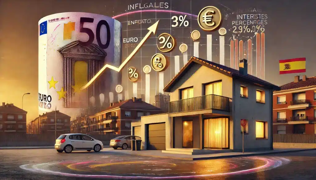 Imagen que representa la inflación en españa