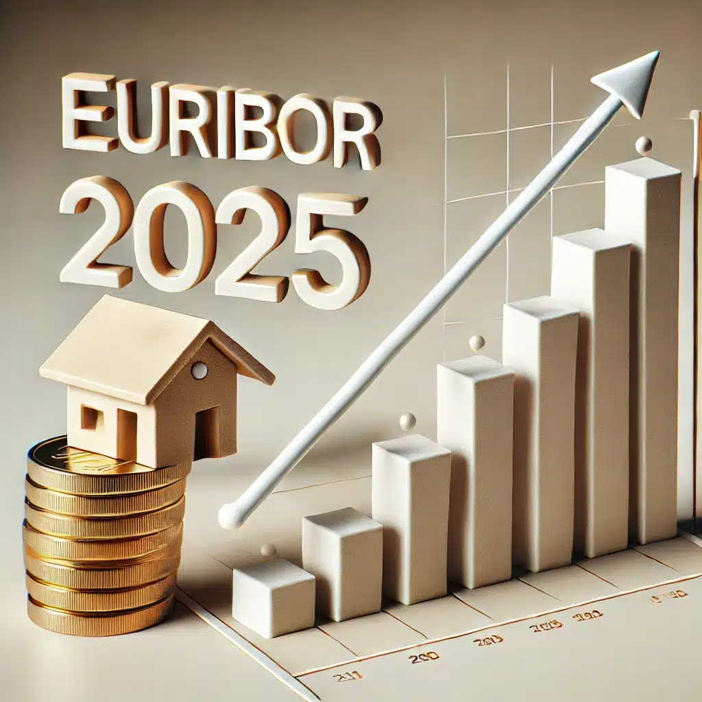 imagen que representa la subida del euribor en 2025